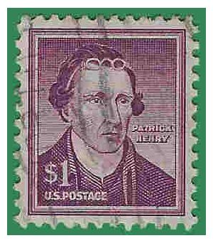 #1052a $1.00 Liberty Issue Patrick Henry 1955 Used WP