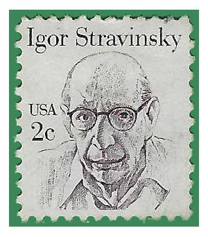 #1845 2c Igor Stravinsky 1982 Used