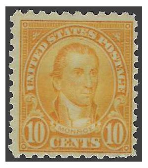 # 591 10c James Monroe 1925 Mint NH