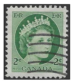Canada # 338 1954 Used