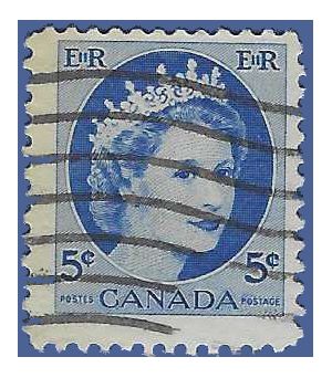 Canada # 341 1954 Used