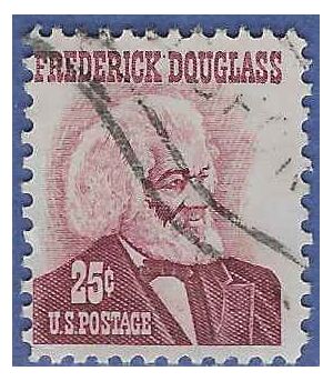 #1290 25c Prominent Americans Frederick Douglass 1967 Used