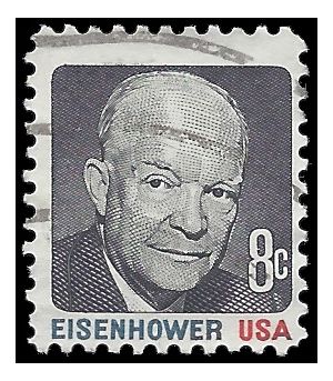#1394 8c Dwight D. Eisenhower 1971 Used