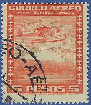 Chile #C 43 1934 Used