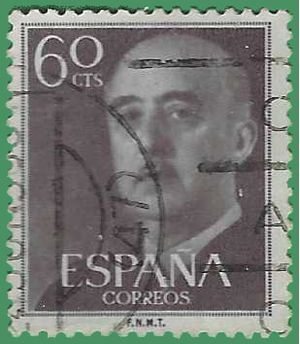 Spain # 822 1954 Used