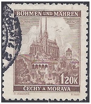 Bohemia and Moravia #42 1940 Used