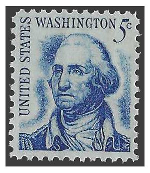 #1283 5c George Washington 1966 Mint NH