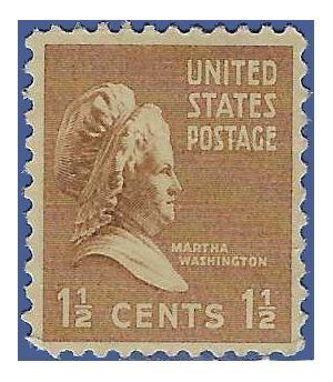 # 805 1.5c Presidential Issue - Martha Washington 1938 Mint NH