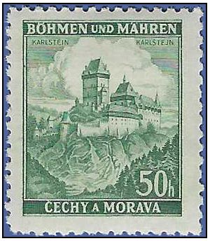 Bohemia and Moravia #28 1939 Mint NH color rub on gum