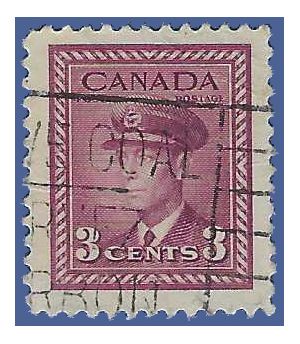 Canada # 252 1943 Used