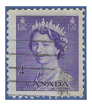 Canada # 328 1953 Used