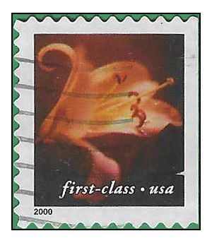 #3457 34c 4 Flowers Booklet Single 2000 Used