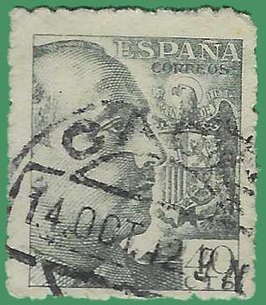 Spain # 697 1940 Used