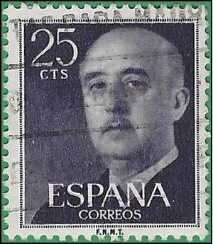 Spain # 818 1954 Used
