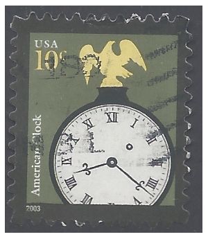 #3757 10c American Clock 2003 Used