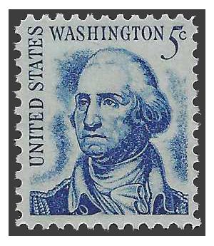 #1283 5c George Washington 1966 Mint NH