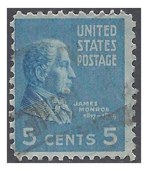 # 810 5c Presidential Issue James Monroe 1938 Used