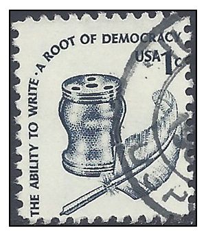 #1581 1c Americana Issue Inkwell and Quill 1977 Used