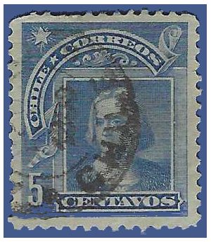Chile #  71 1905 Used