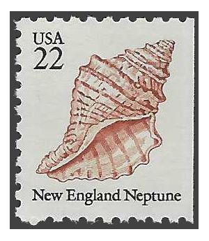 #2119 22c Seashells New England Neptune Booklet Single 1985 Mint NH