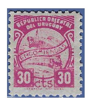 Uruguay #Q 89 1957 Mint VLH Dark Gum