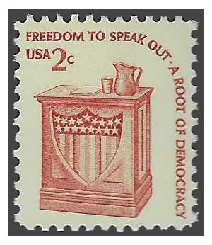 #1582 2c Speaker's Stand Freedom of Speech 1981 Mint NH