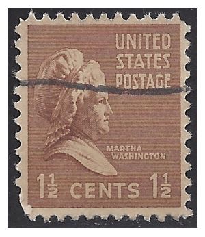 # 805 1.5c Presidential Issue - Martha Washington 1938 Used