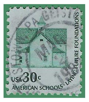 #1606 30c Americana Series Morris Township School No2 1979 Used CDS