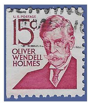 #1288b 15c Prominent Americans Oliver Wendell Holmes Booklet Single 1978 Used