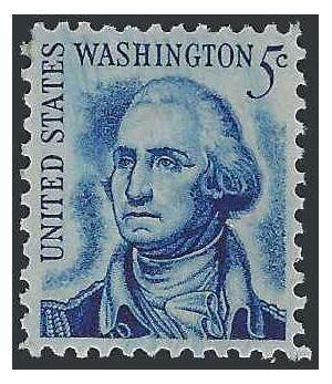 #1283b 5c George Washington (Redrawn) 1967 Mint NH