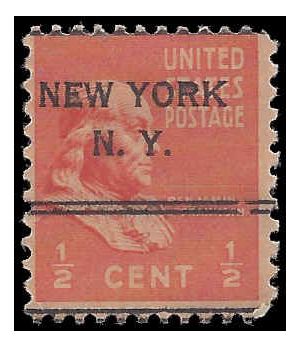 # 803 1/2c Presidential Issue Benjamin Franklin 1938 Used Precancel