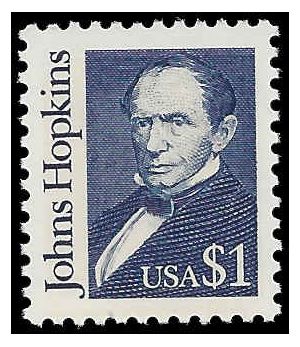 #2194 $1.00 Great Americans John Hopkins 1989 Mint NH