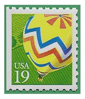 #2530 19c Balloon Booklet Single 1991 Mint NH