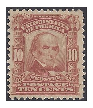 # 307 10c Daniel Webster 1903 Mint H