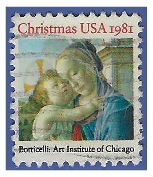 #1939 20c Madonna and Child 1981 Used