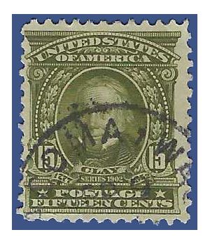 # 309 15c Henry Clay 1902 Used