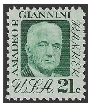 #1400 21c Amadeo P. Giannini 1973 Mint NH