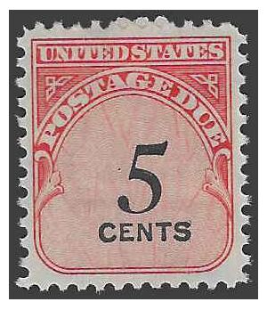 Scott J 93 5c US Postage Due Shiny Gum 1959 Mint NH
