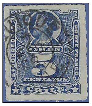 Chile #  28 1883 Used