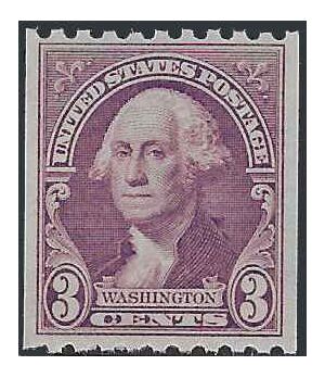 # 722 3c George Washington Coil Single 1932 Mint NH