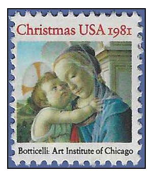 #1939 20c Madonna and Child 1981 Used