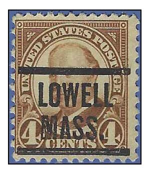 # 684 1.5c Warren Harding 1930 Used  Precancel LOWELL MASS.
