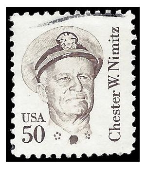 #1869a 50c Chester W. Nimitz 1985 Used