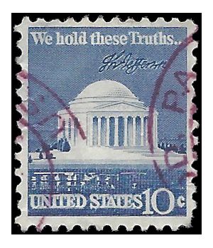 #1510 10c Jefferson Memorial 1973 Used