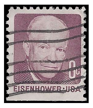 #1395 8c Eisenhower Booklet Single 1970 Used