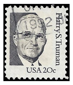 #1862 20c Great Americans Harry S. Truman 1984 Used