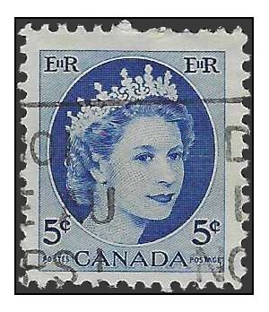 Canada # 341 1954 Used