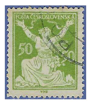 Czechoslovakia #  87 1920 Used