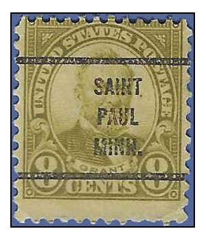 # 640 8c Ulysses S. Grant 1927 Used Precancel SAINT PAUL MINN.