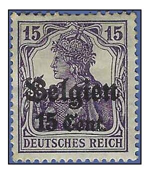 Belgium German Occupation #N16 1916 Mint HHR